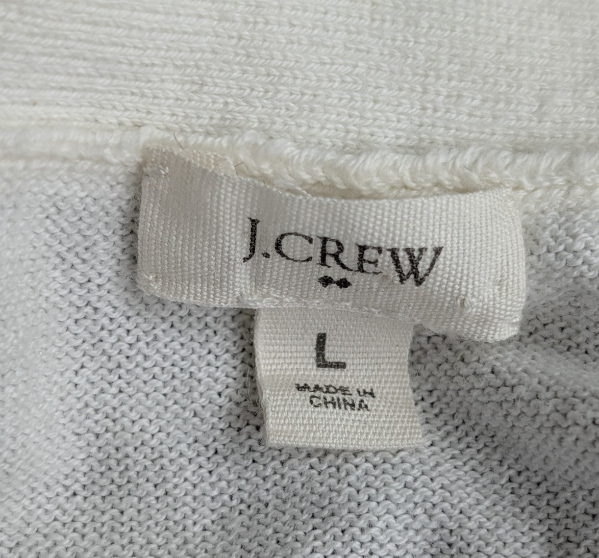 Vtg J Crew “Le Jardin” Cardigan Sweater V-Neck 3/4 Sleeves Cotton Spr 2008 M/L