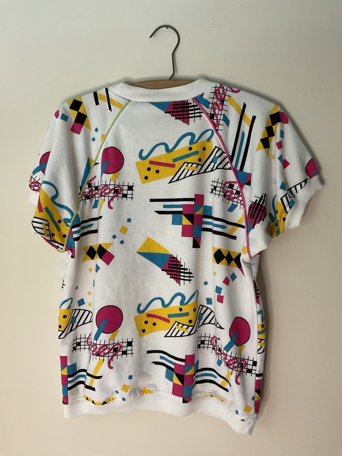 VTG 80s 90s Just For Petites Saved By The Bell Colorful Rainbow Graphics Teacher