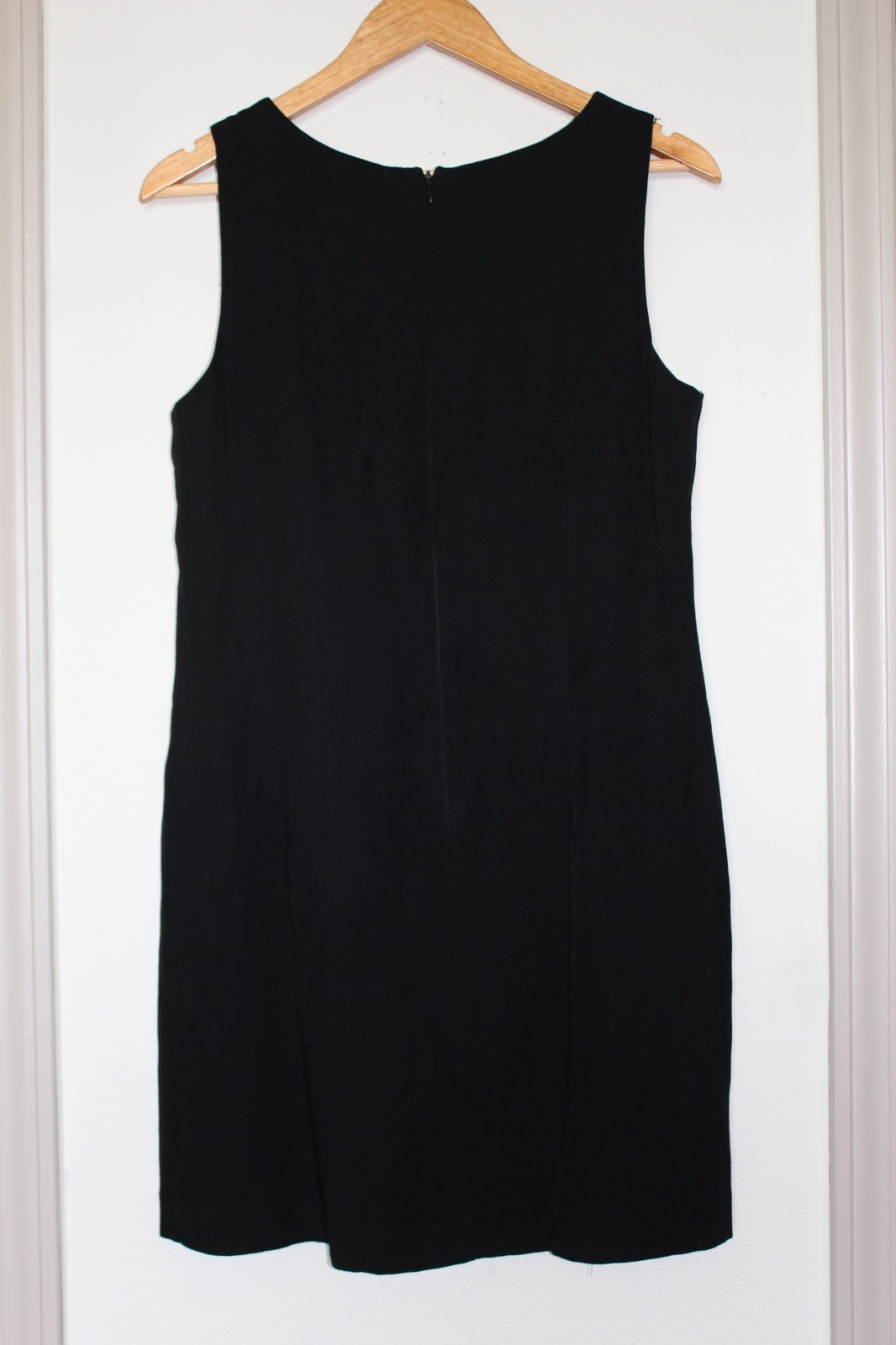 Vintage 90s Lois Snyder Dani Max Sheath Dress Black Sleeveless LBD Minimalist 10