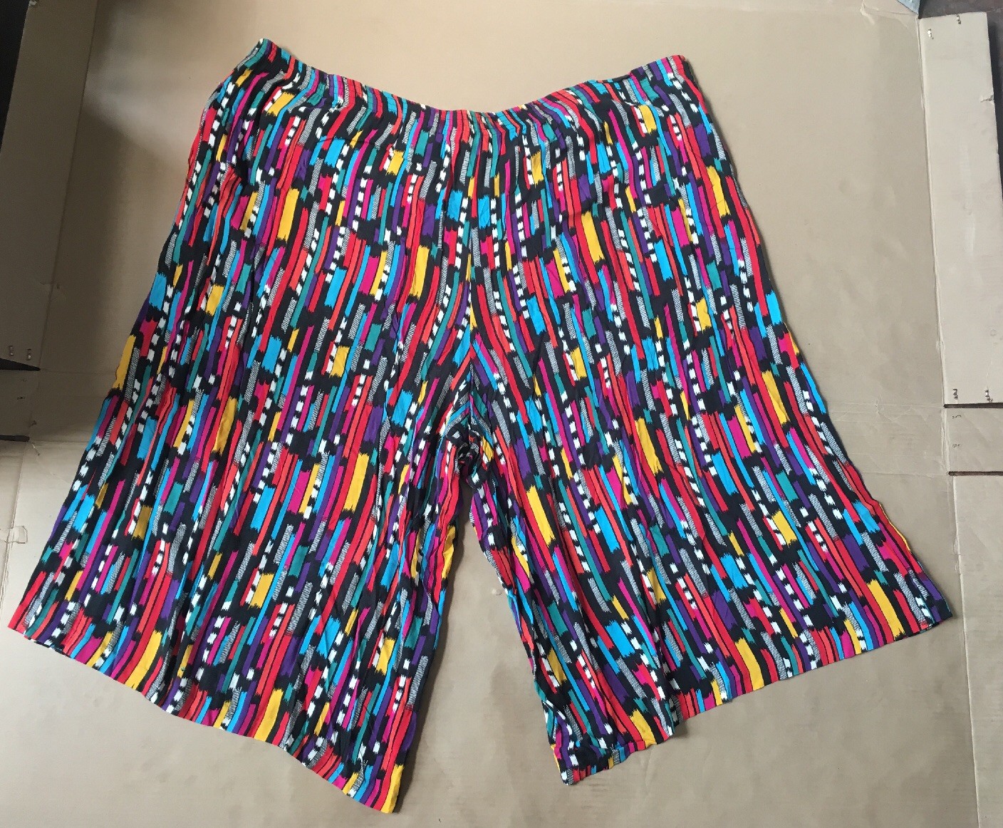 C.M. Shapes Multi Color Pants Women’sLarge Plus Size Read For Measures Vintage
