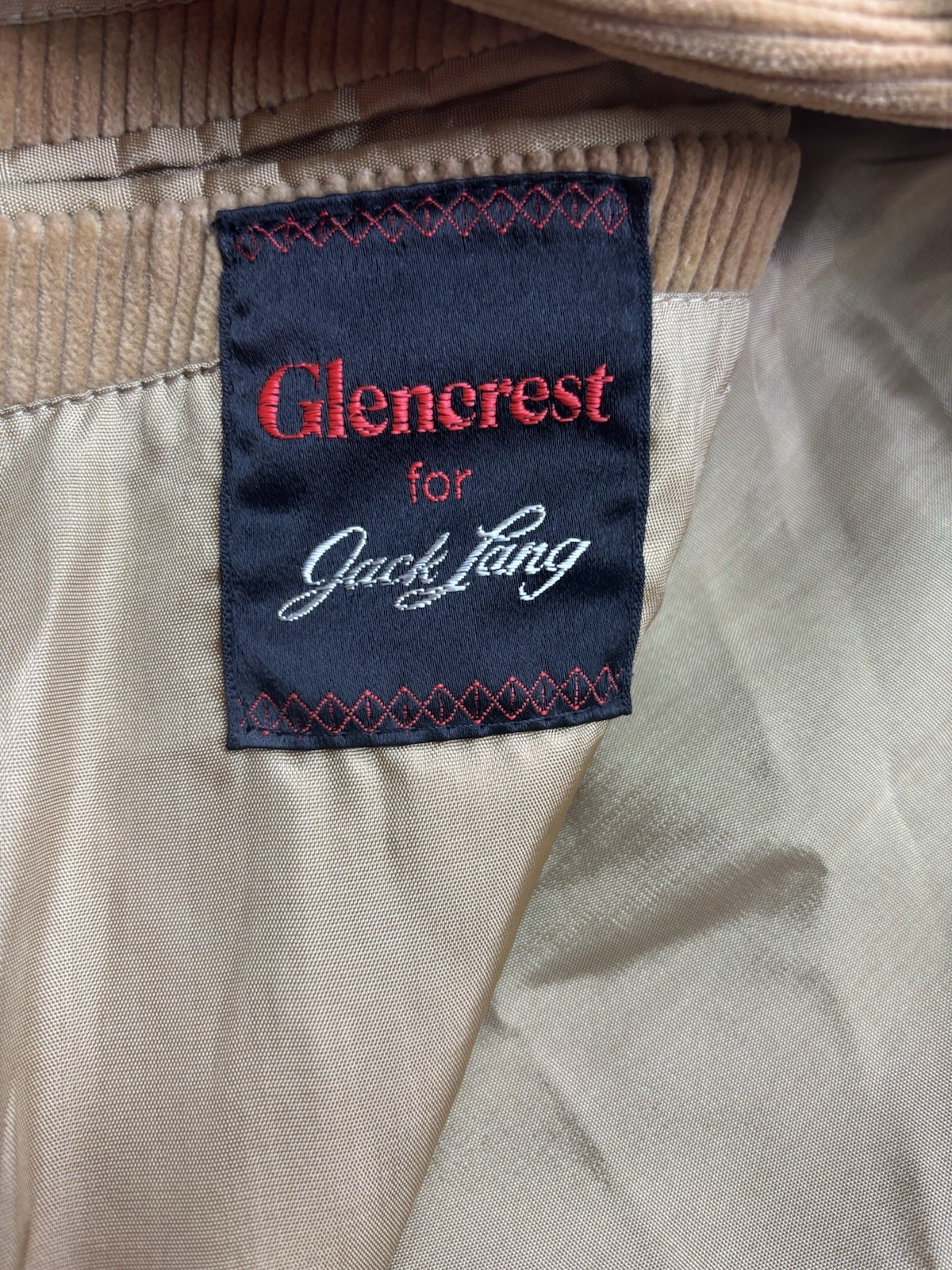 Vintage 70s 80s Glencrest Jack Lang Corduroy Blazer Size XL 46-48 Czechoslovakia