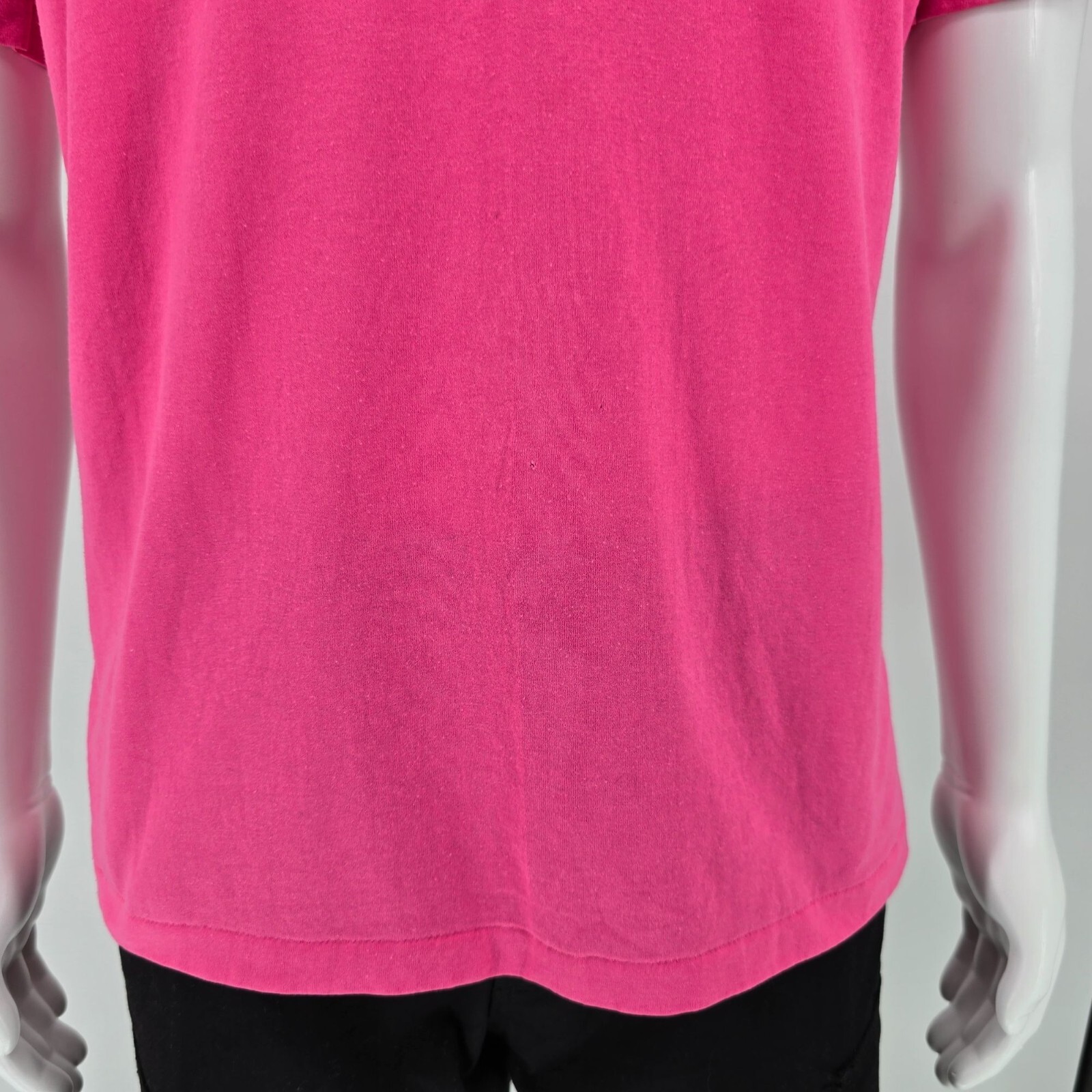 Vintage 1990s Hanes Embellished Glitter Yoke Baroque Scroll Design T-Shirt (M/L)