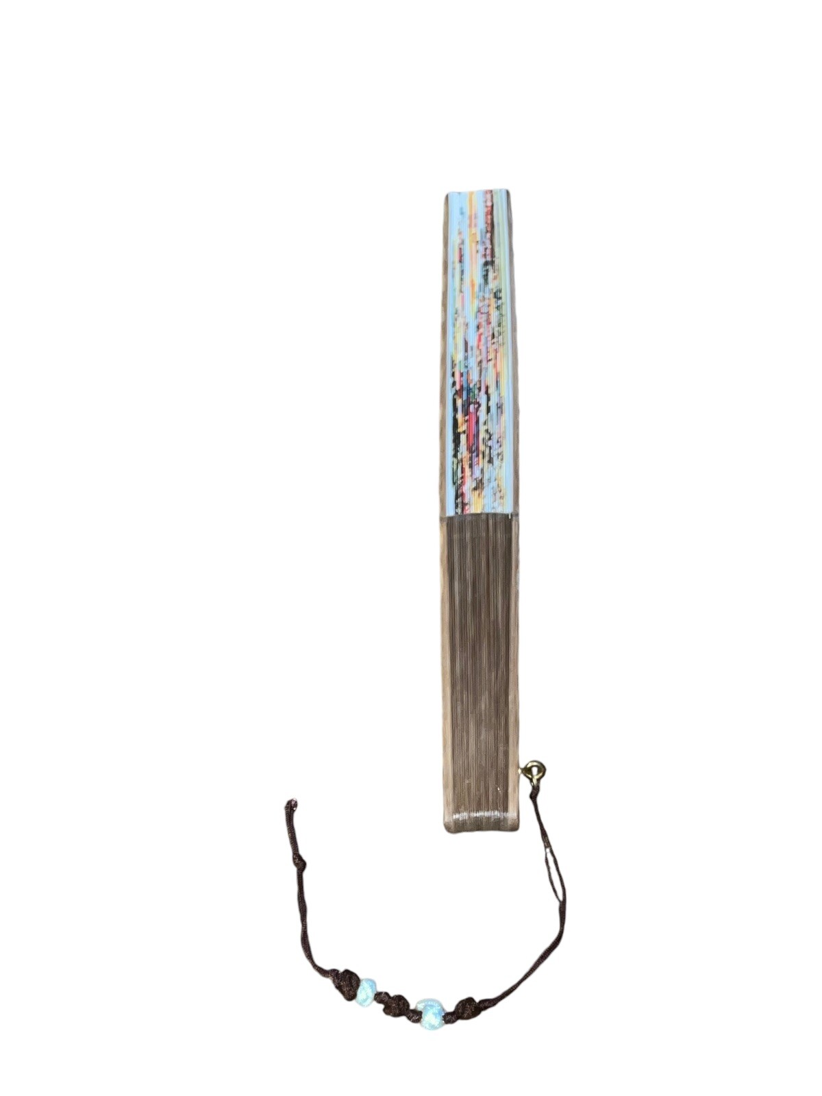 Korean Traditional Crafts Beautiful Folding Hand Fan Korean paper Folk Paint