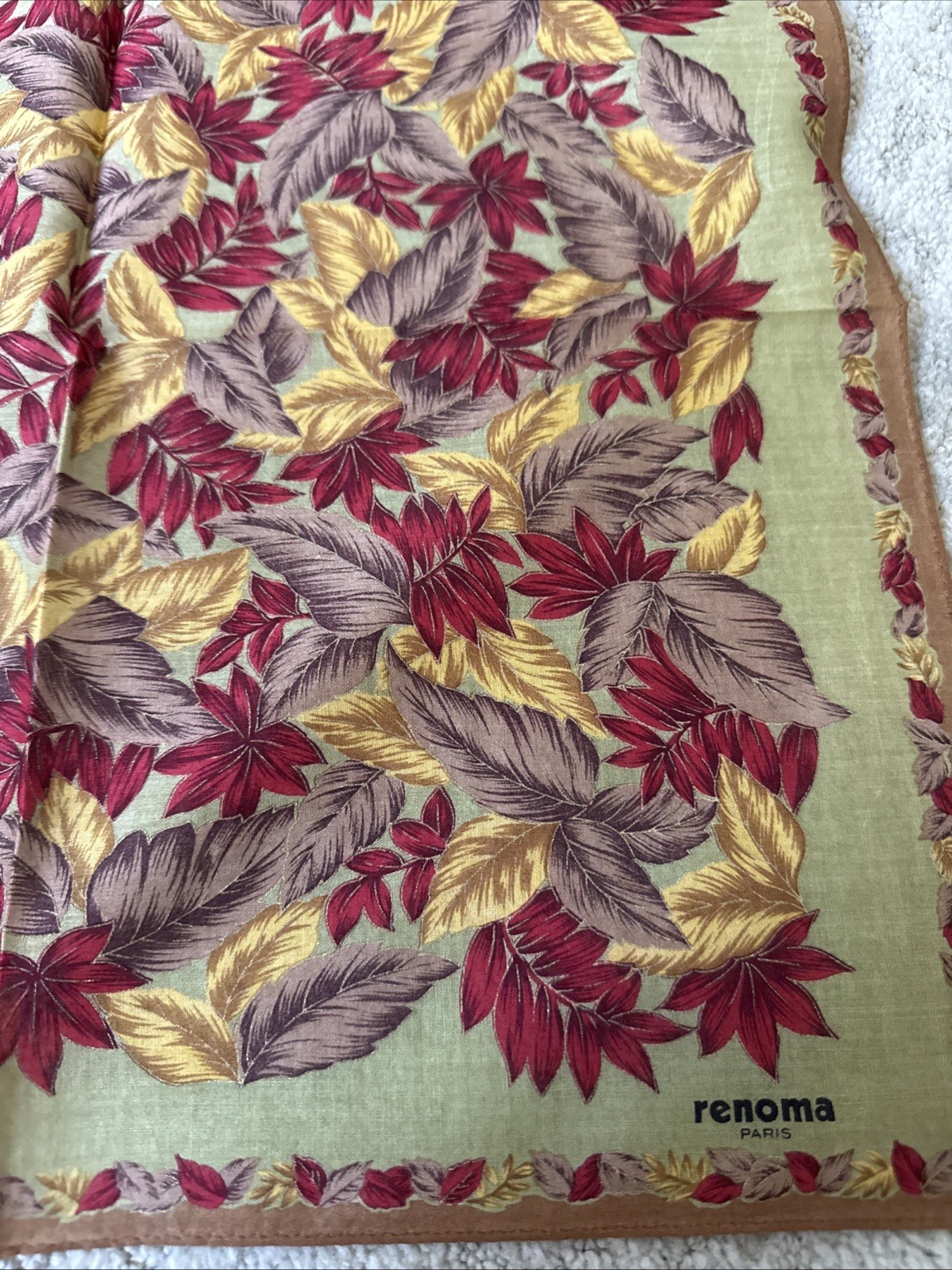 Vintage Handkerchief Hankies Renoma Paris 16×16 Unused