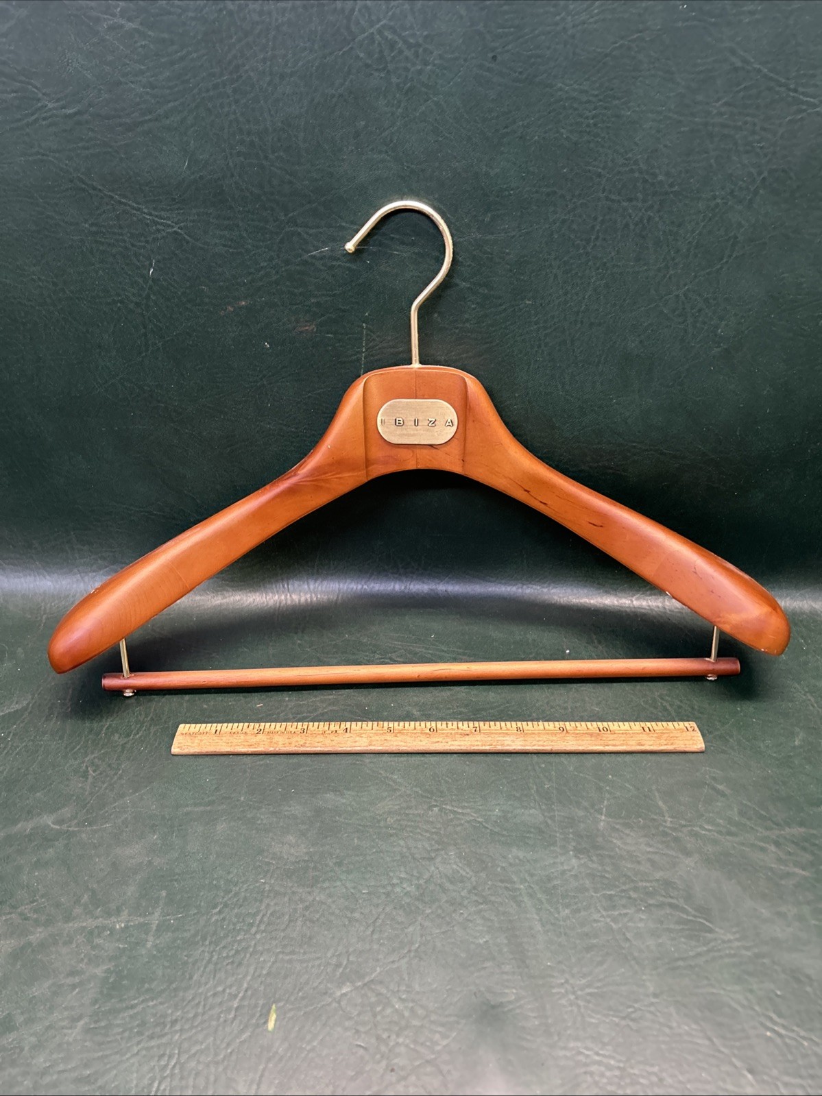 IBIZA Wide Shoulder Wood Clothes Hanger “S” suit, pants closet