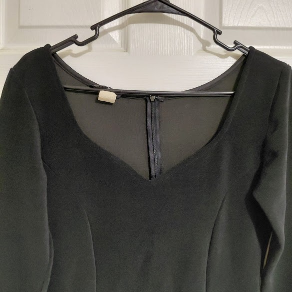 Vintage 90’s Emje Clubwear Little Black Dress Bodycon Sexy Sweetheart Neckline