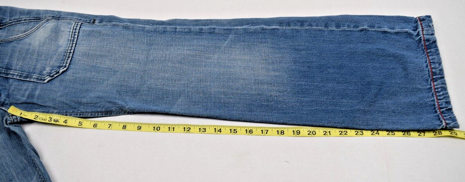 Vintage Diesel Jeans Size 25 90s Blue Low Rise Button Fly Flared Made Romania