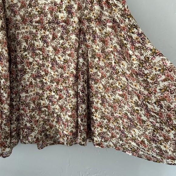 Old Navy Floral Cottagecore Boho Flowy Elastic Waist Skirt
