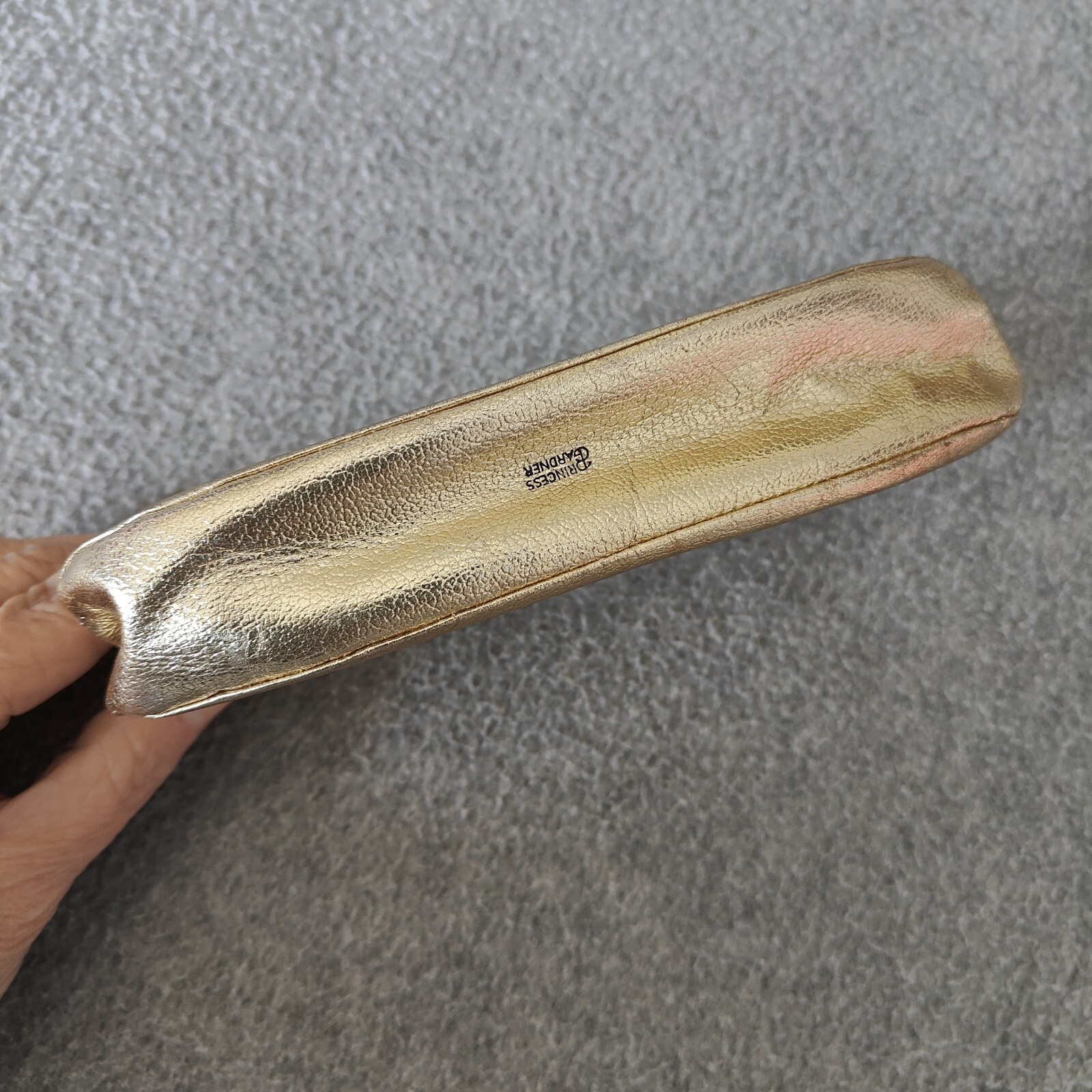 Duray Clutch Princess Gardner Clutch Tissue Kiss Lock Closure Gold Lame Set 3