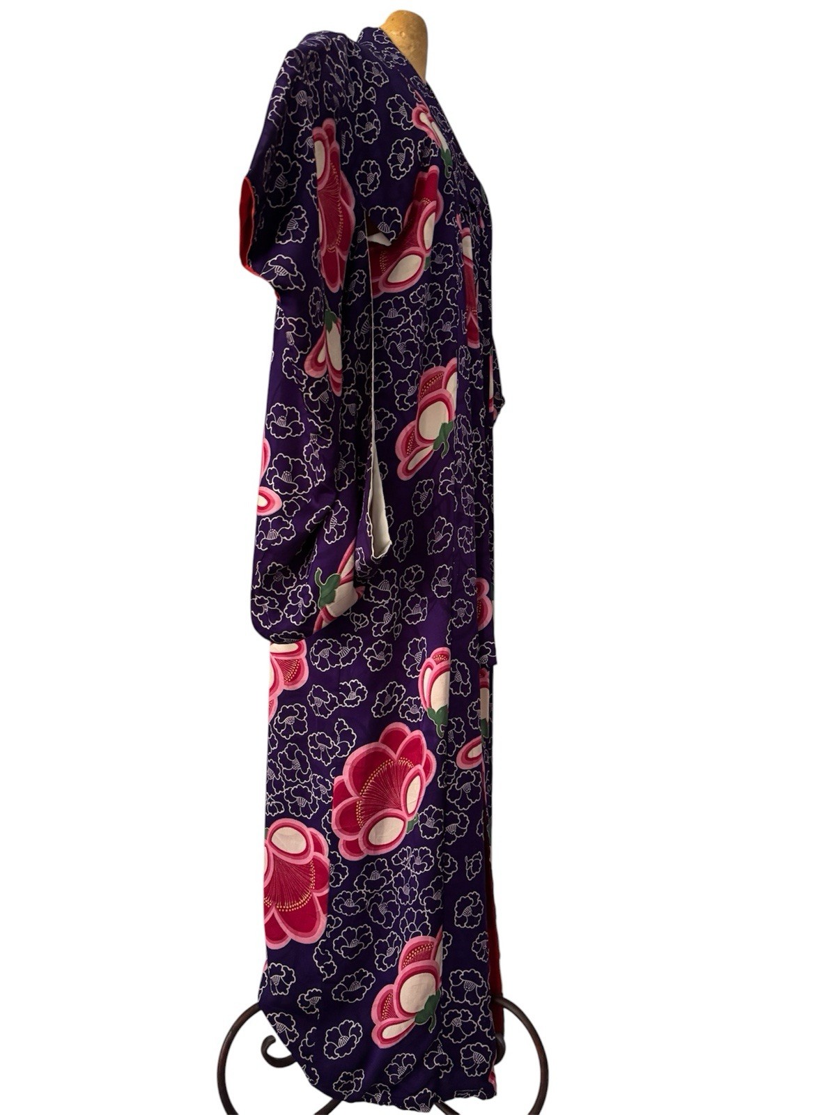 Vintage Kimono Robe Silk 1970s