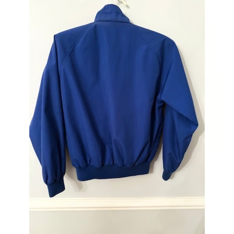 Lands’ End Reversible Bomber Jacket – Blue & Teal Nylon/Poly Blend – Size M