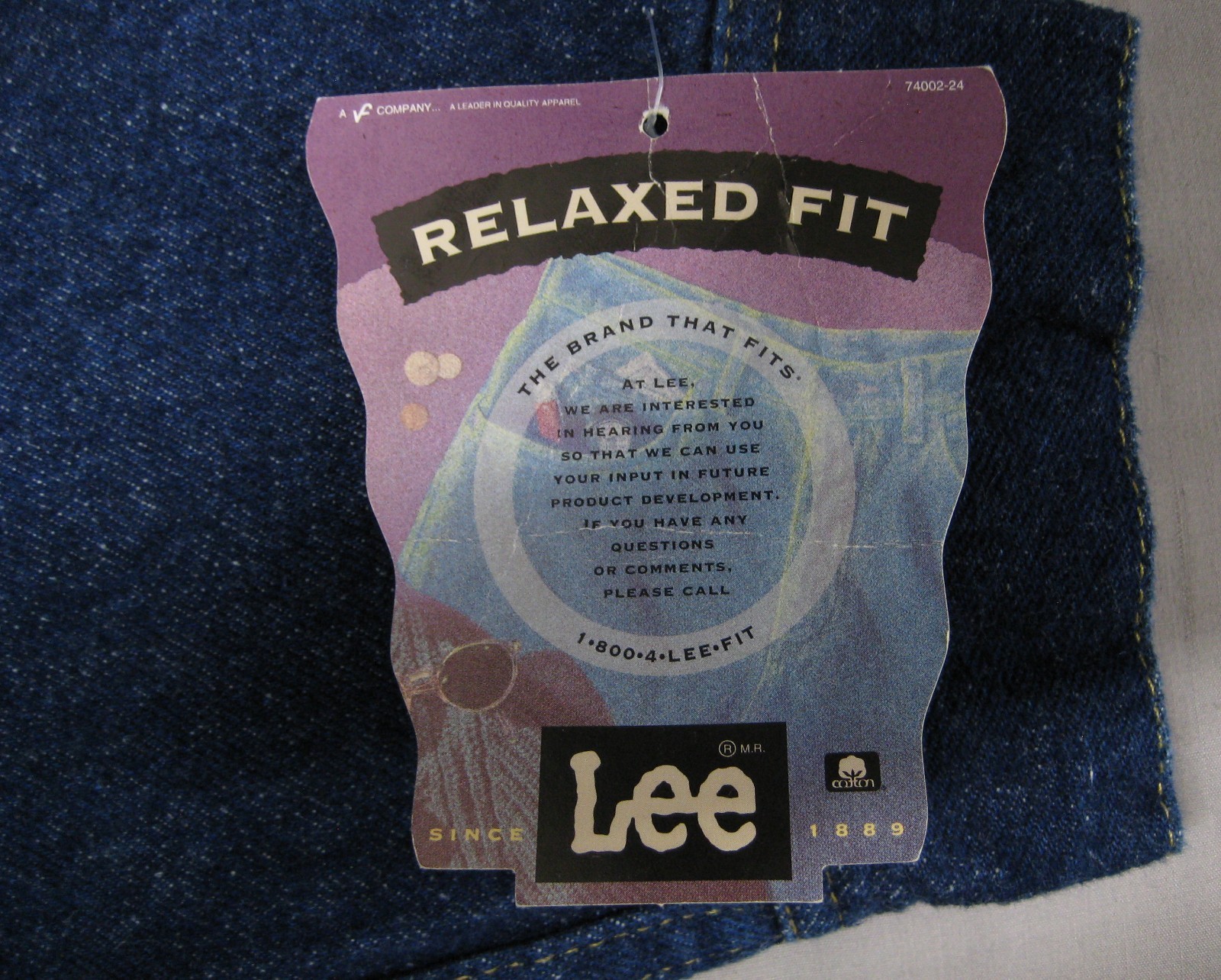NEW ORIGINAL VINTAGE 1980’s LEE DENIM JEAN JACKET TRUCKER MEN’S MEDIUM