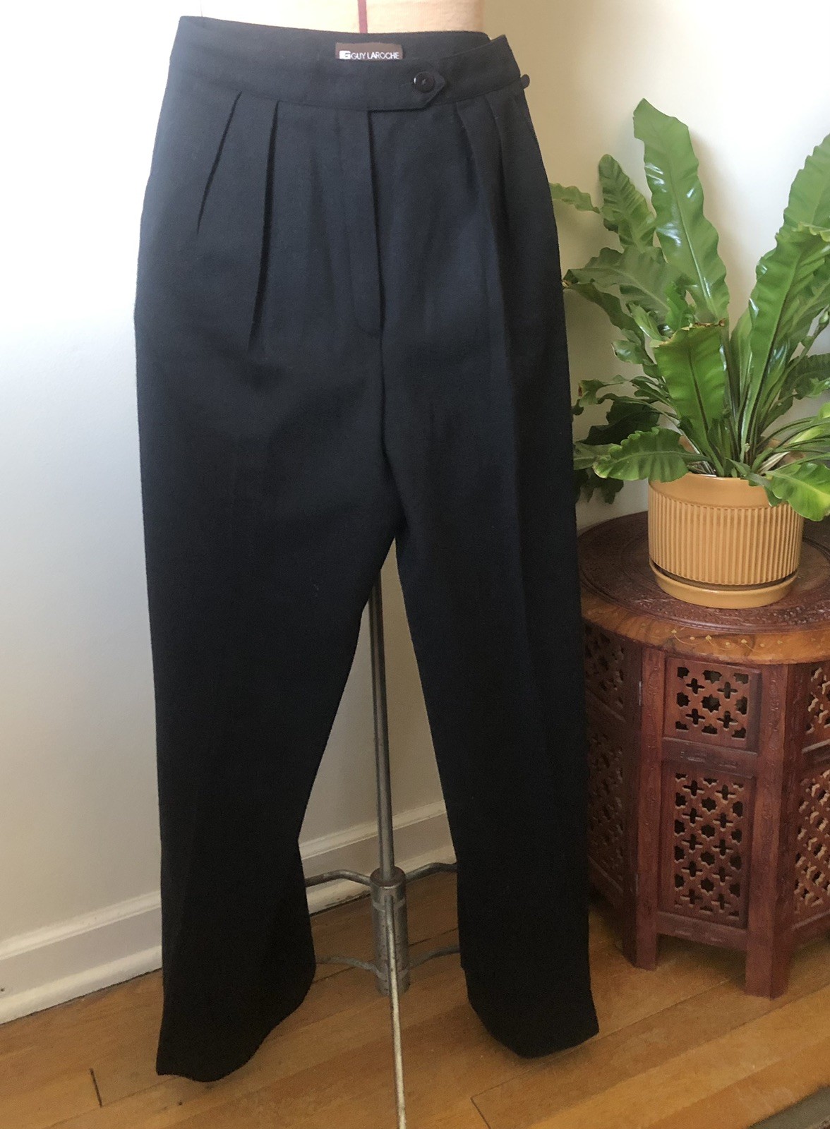 Vintage Guy Laroche Black Wool Tuxedo Suit