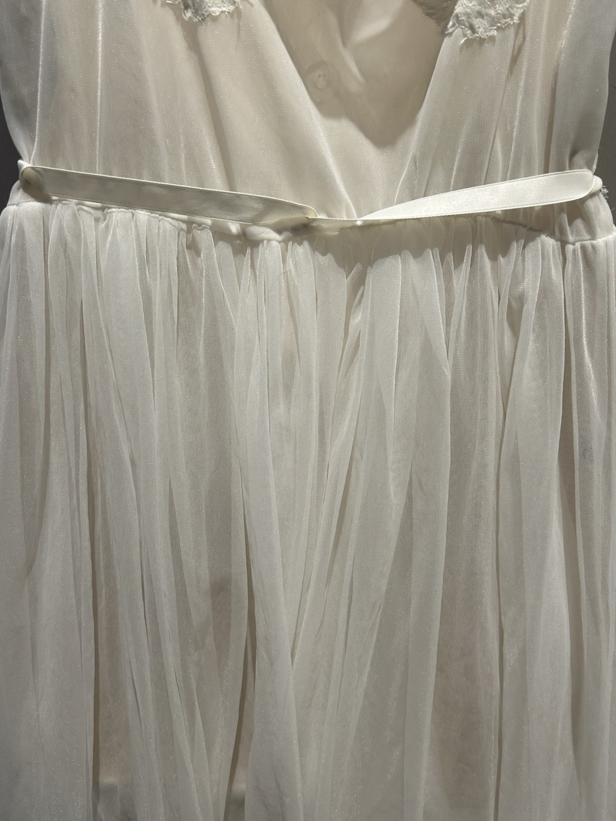 Rovel Of California vintage ivory wedding nightgown Size M C18