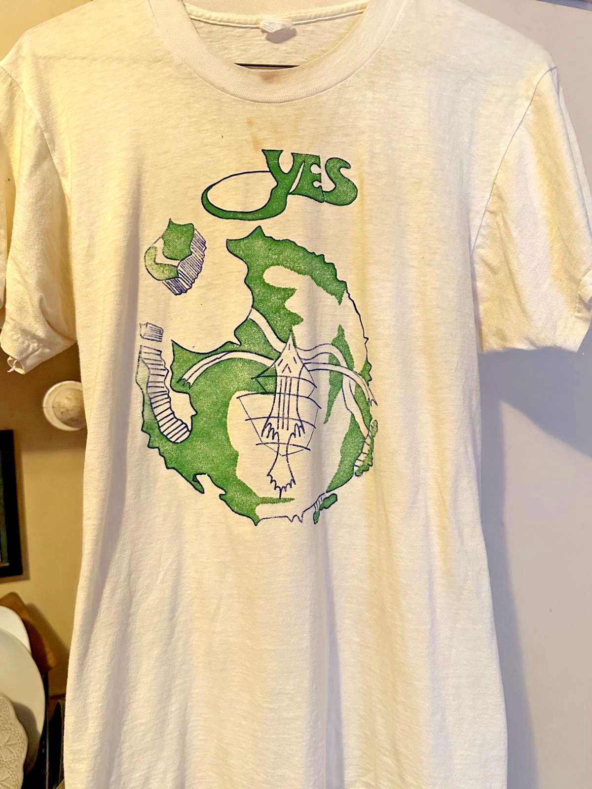 ORIGINAL Vintage Bootleg YES band T-shirt MEDIUM 1980ern 9 70s