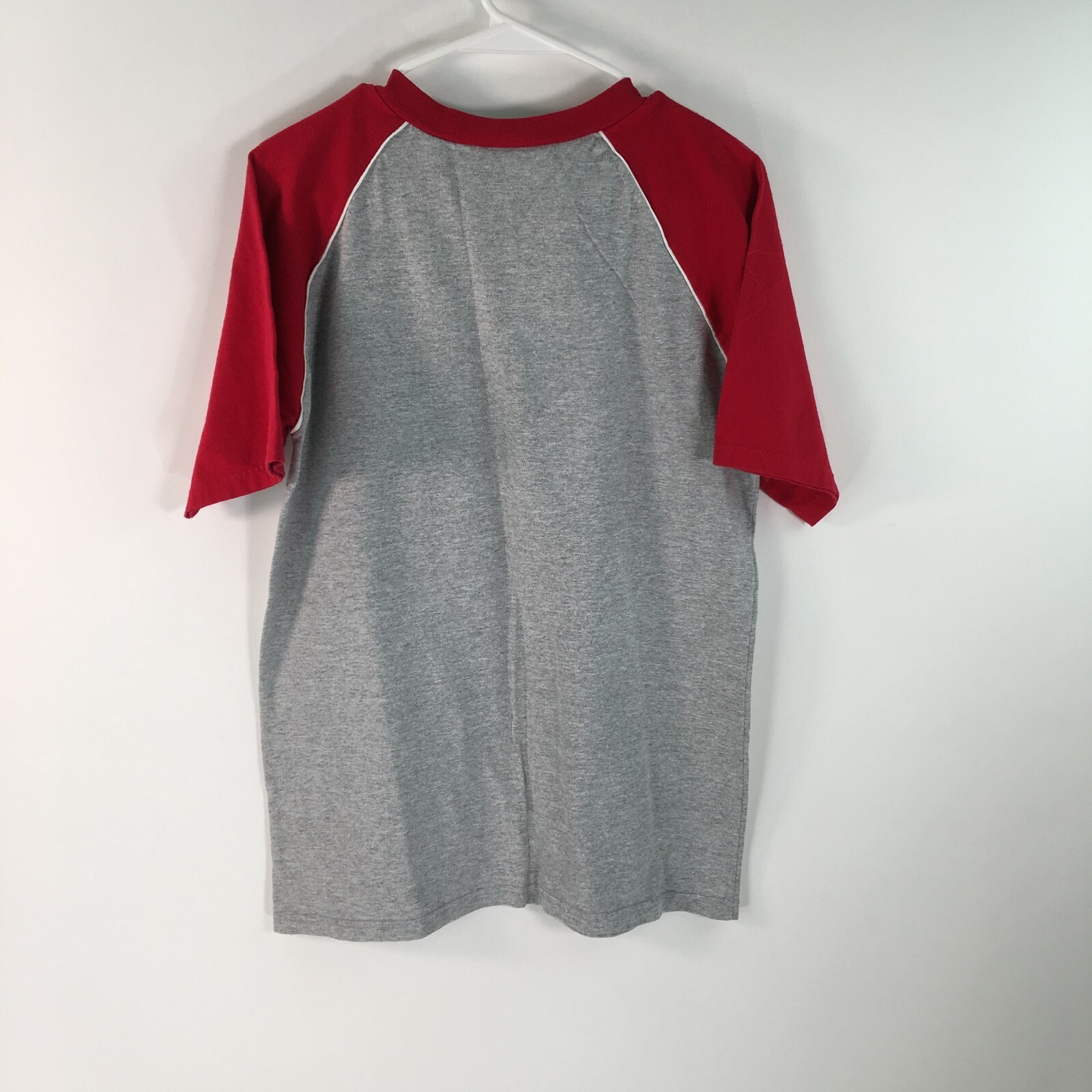 VTG Hanes Unisex Adults Comfort Raglan Short Sleeve Gray T Shirt Size M(38-40)