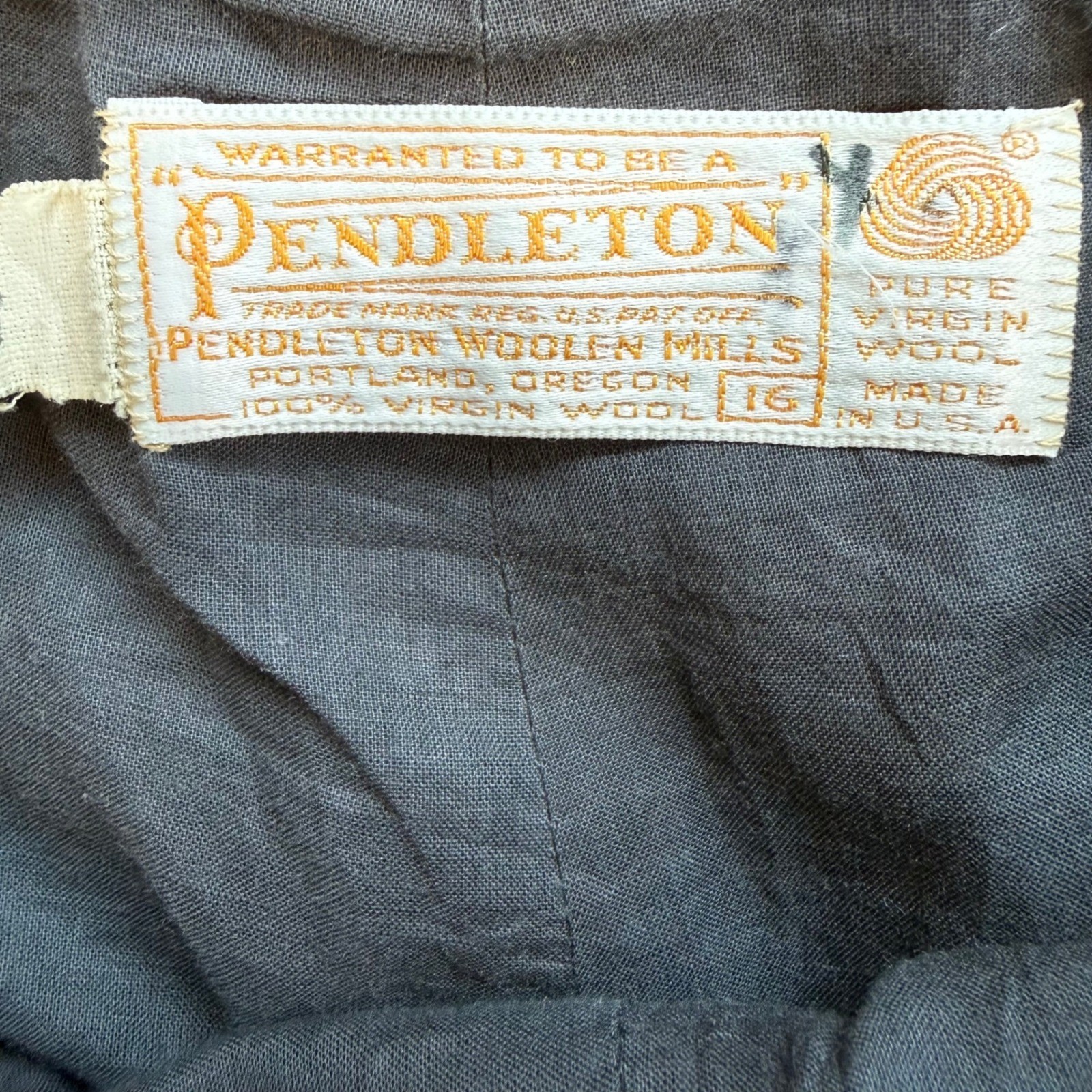 Vintage Pendleton Wool Plaid Pants Blue Red High Waisted Straight Leg Sz 16 USA