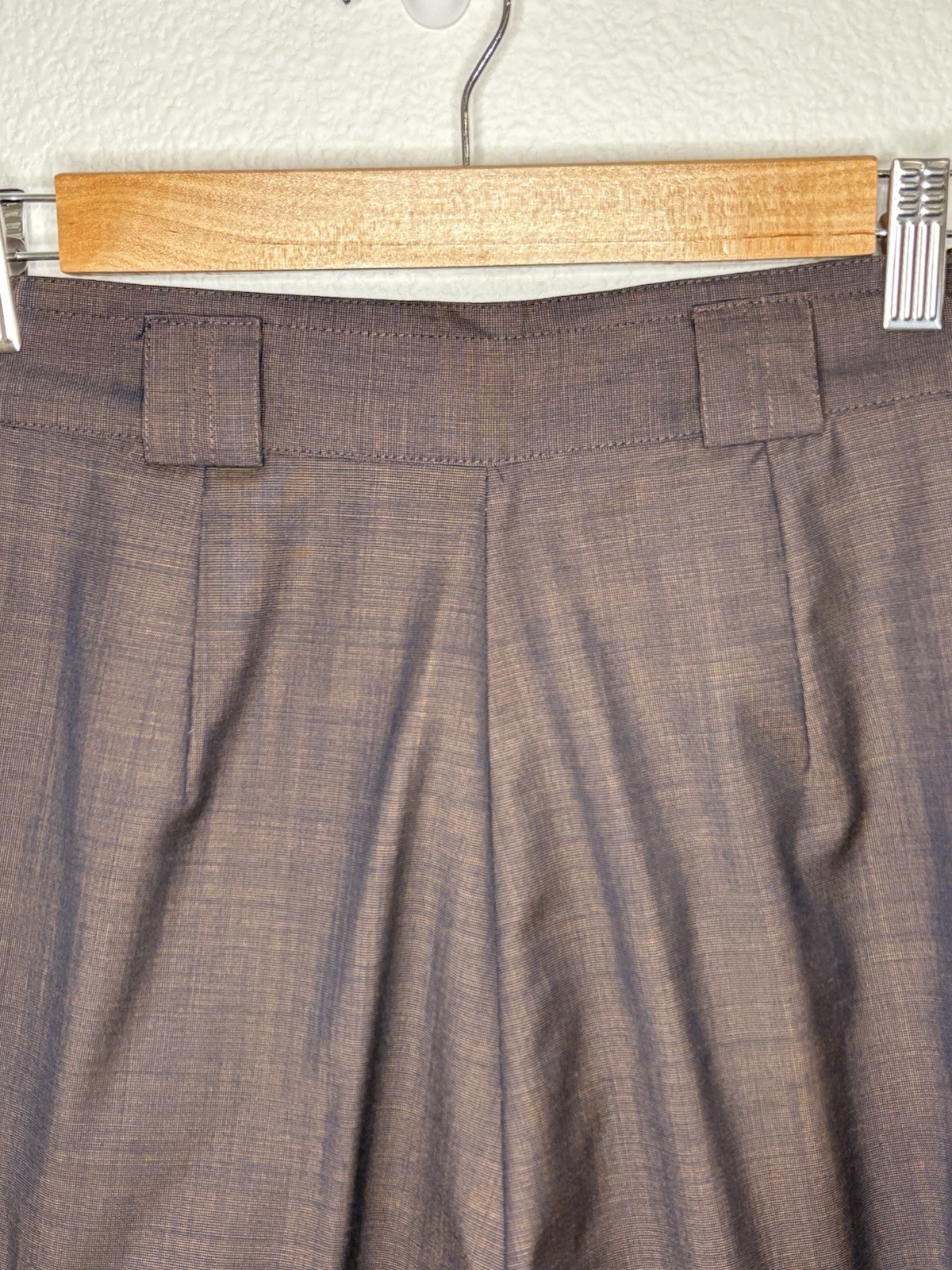 VTG 80s Gianni Versace Brown Trousers Made in Italy IT 38 US 00 24″ Waist