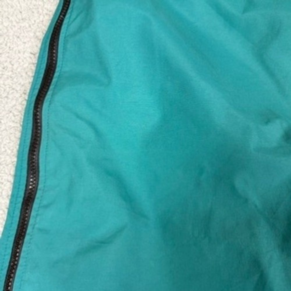 Vintage REI XL Tall Teal Green Zip Off Rain Pants Lightweight Waterproof USA
