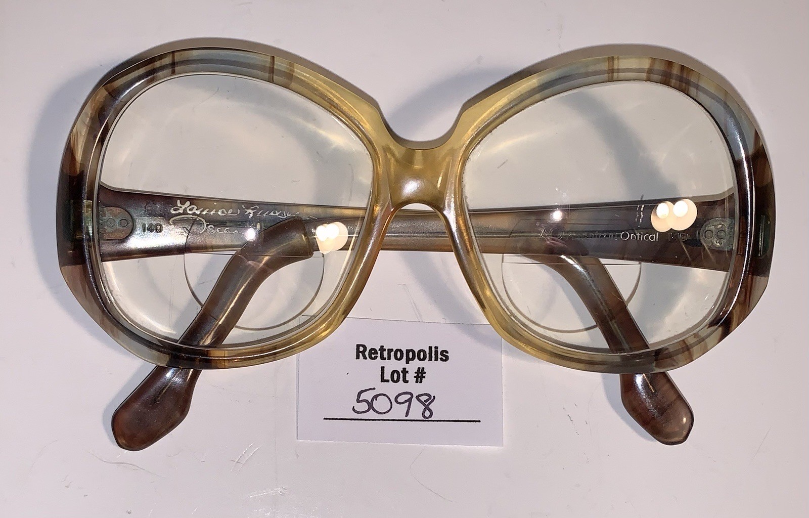 Vintage American Optical Oscar de la Renta Oversized Eyeglasses 70s