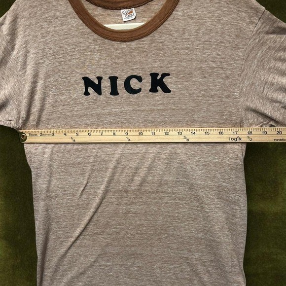TRUE VINTAGE GRAIL 1970s Hanes Ringer Tee “NICK” – Modern Slim M/L