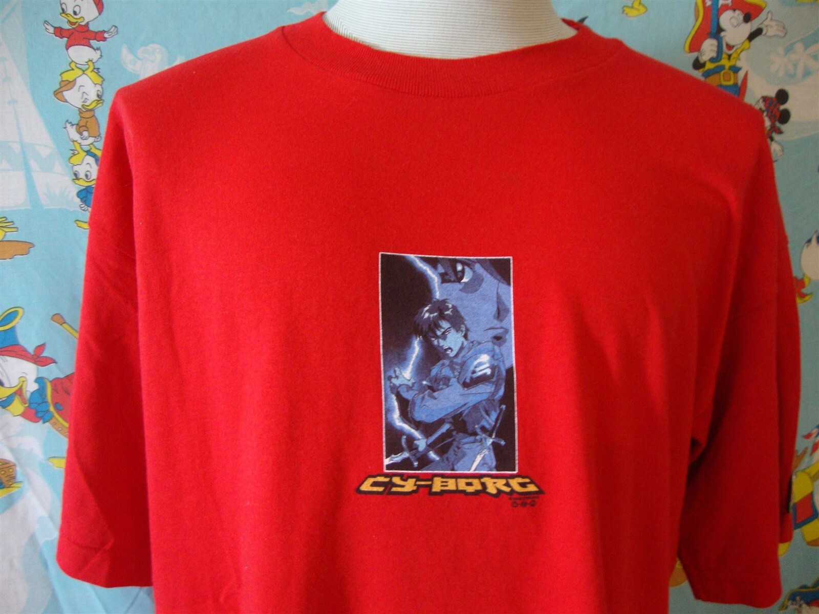 Vintage Cy-Borg Anime Japanese 2000 T Shirt Size XL