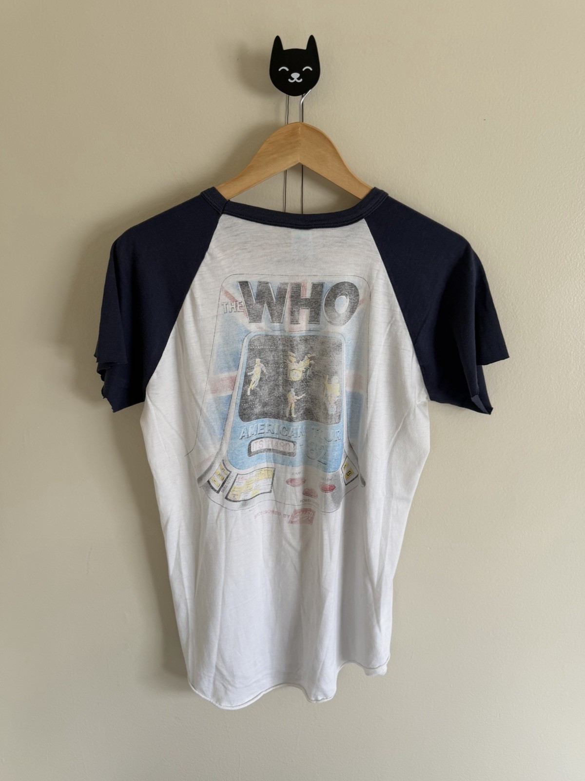 1982 Vintage 80s THE WHO AMERICAN TOUR ’82 Concert T-Shirt Cut Sleeve Men SZ L