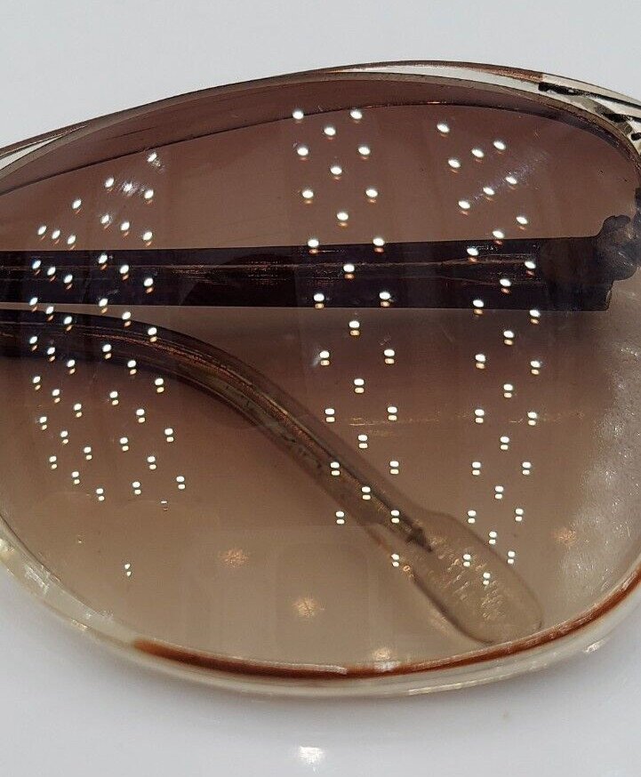 Vintage Piave 188 Brown Translucent Oval Sunglasses Frames Italy