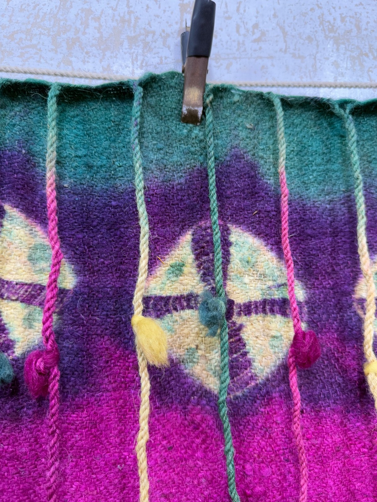 Vintage Beautiful Hand Made Stole Fabric Textile Shawl 250×42 Cm