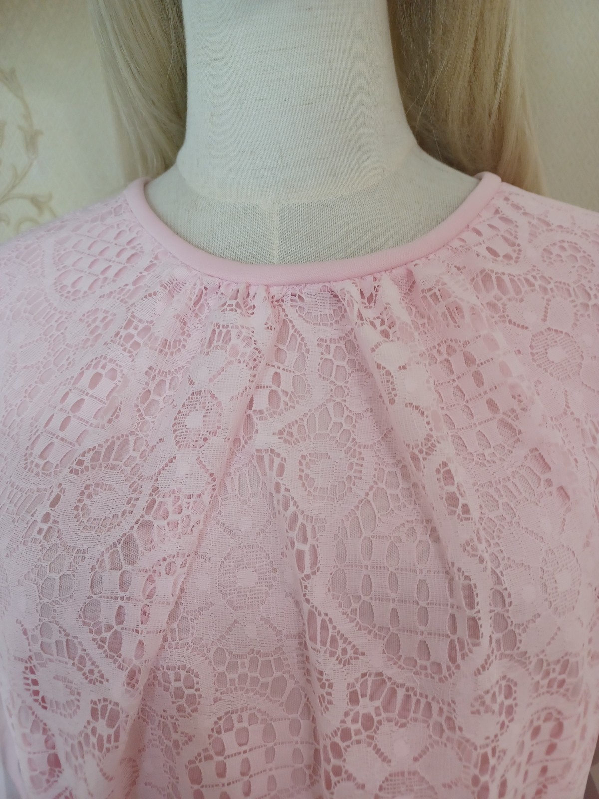 Vintage 1970s 3 Piece Pink Romantic Prairie Accordion Pleat Maxi-Dress, Sz 22.5