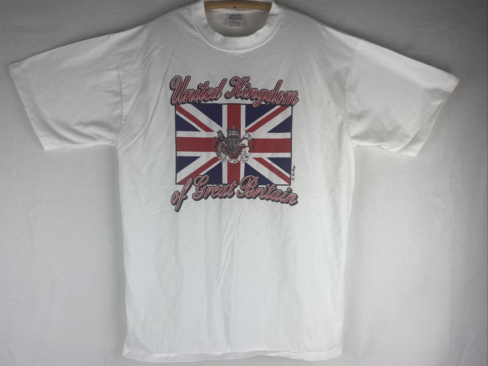 Vintage Single Stitch Great Britain United Kingdom T Shirt Size XL