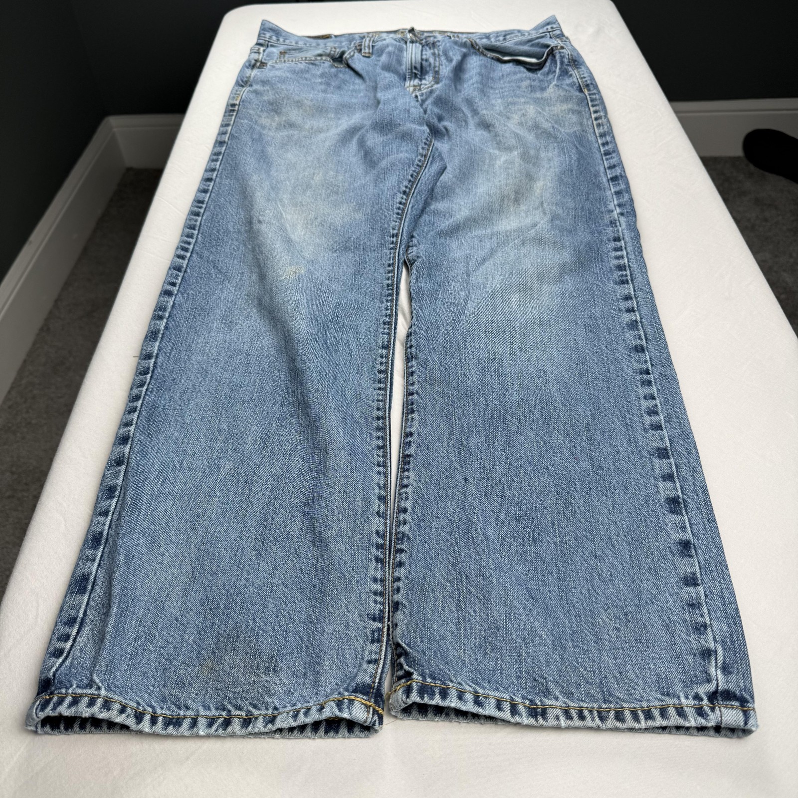 American Eagle Outfitters Jeans Mens 32×32 Blue Light Wash Wide Leg Denim Pants