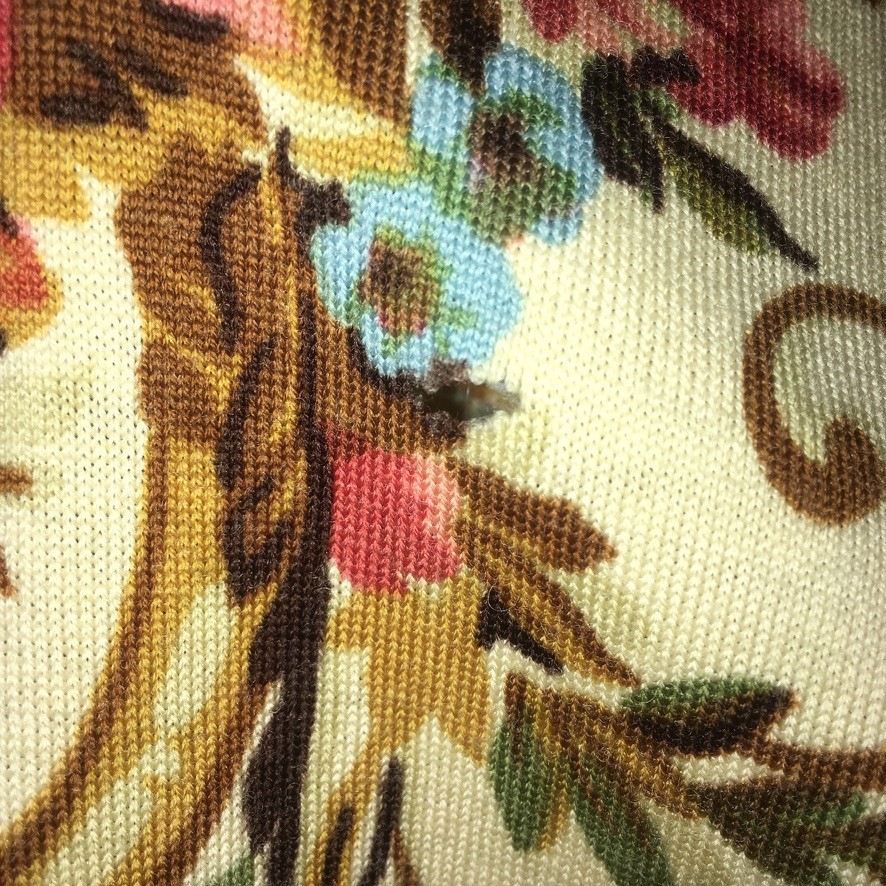 GOLDWORM SIZE 14 MADE IN ITALY WINTER FALL WOOL 1970S DRESS PSYCHEDELIC VINTAGE