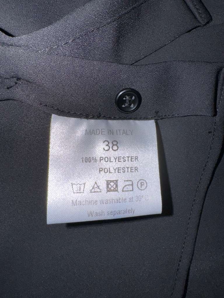 Yves Saint Laurent YSL Beaute Black Uniform Blouse Made In Italy 38