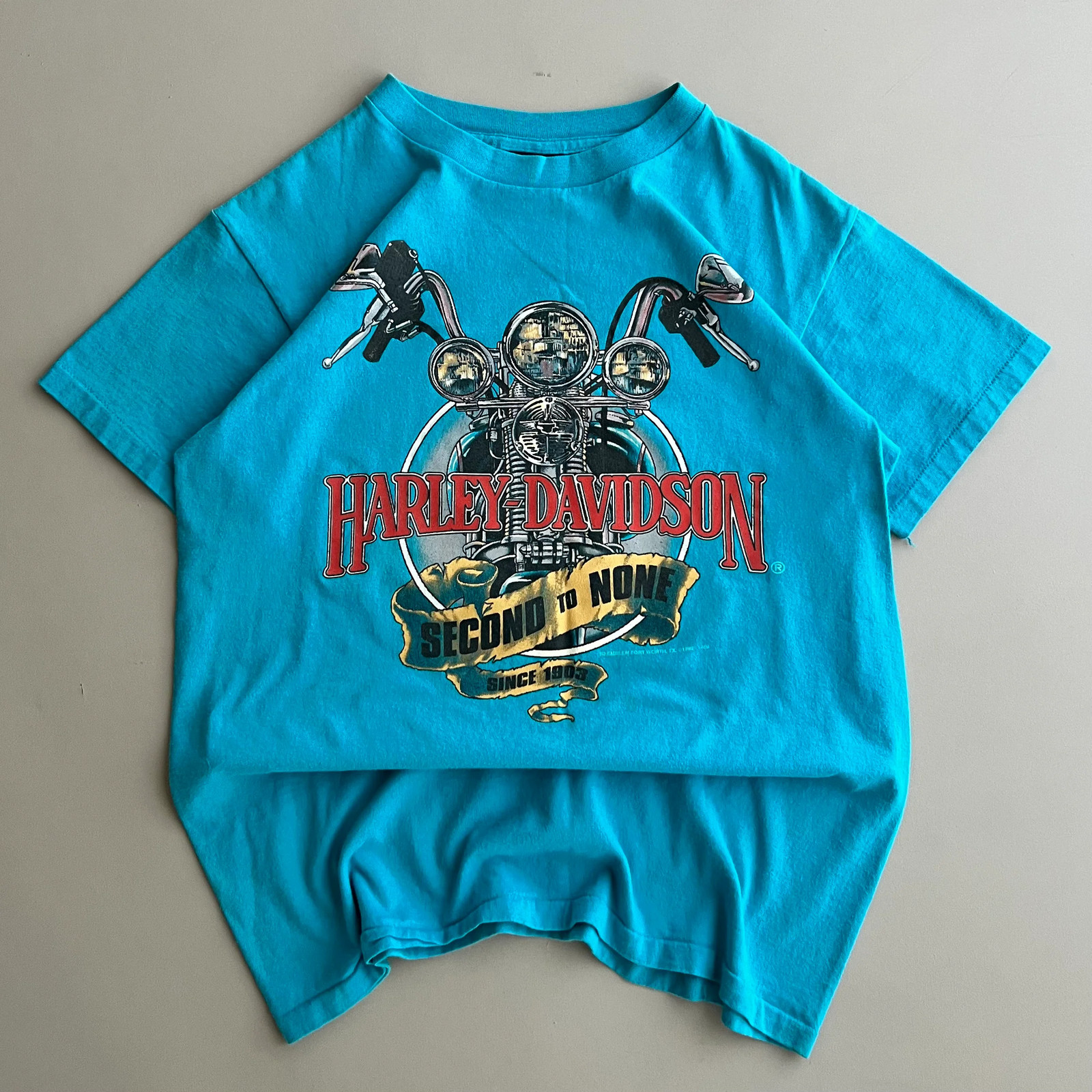 Medium 1992 Harley Davidson Second to None 3D Emblem T-shirt