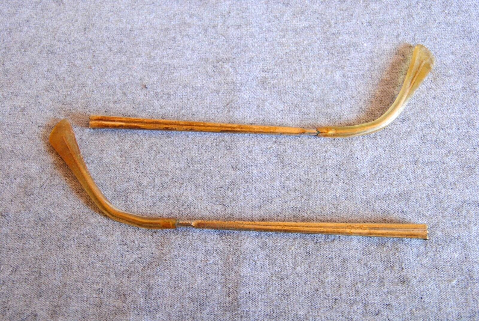 m/c vintage eyeglass temples gold 135mm