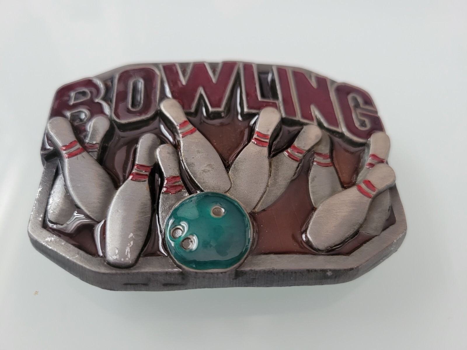 Vintage Bowling Belt Buckle BA-229 By Buckles of America Masterpiece Collection