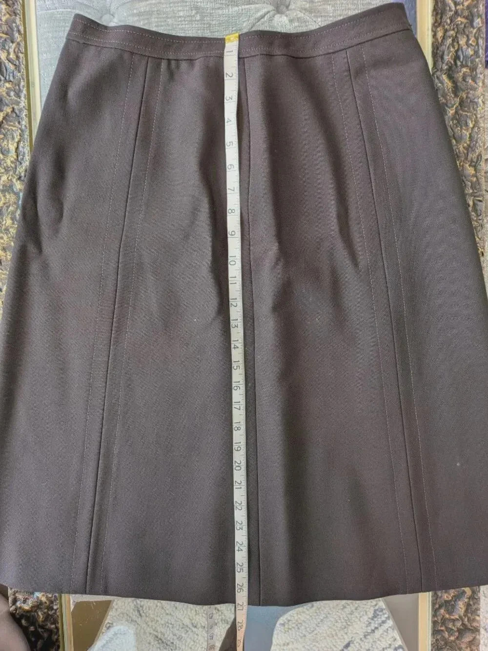 Harvé Benard Vintage 70s Wool Skirt Suit Set Brown Mod Lady-Like Career Size M