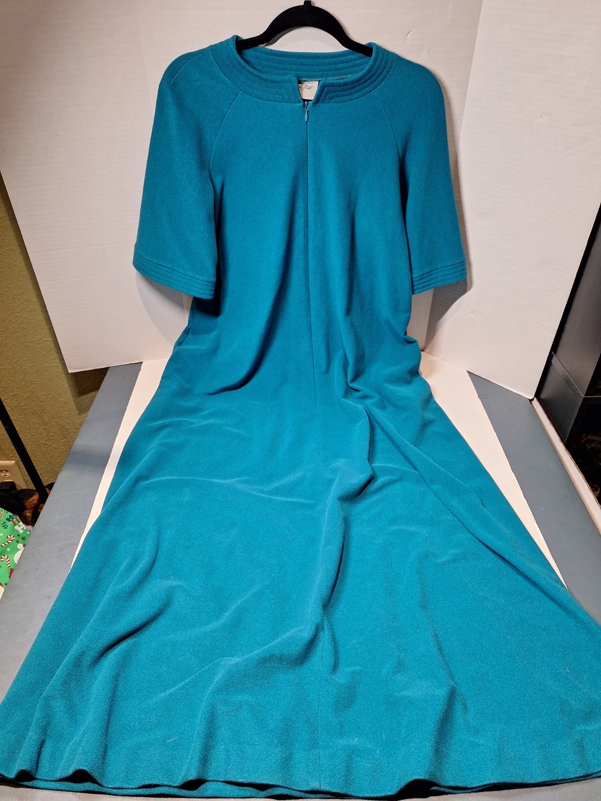 Vintage Vanity Fair Robe, Woman’s S, Turquoise, Polyester Blend
