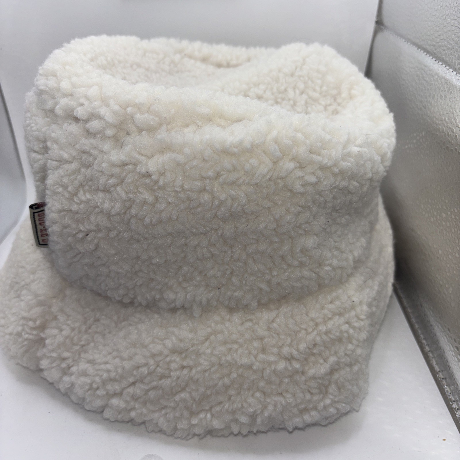 BUC-EES SHERPA HAT WITH LOGO UNISEX ADULT SIZE BEIGE