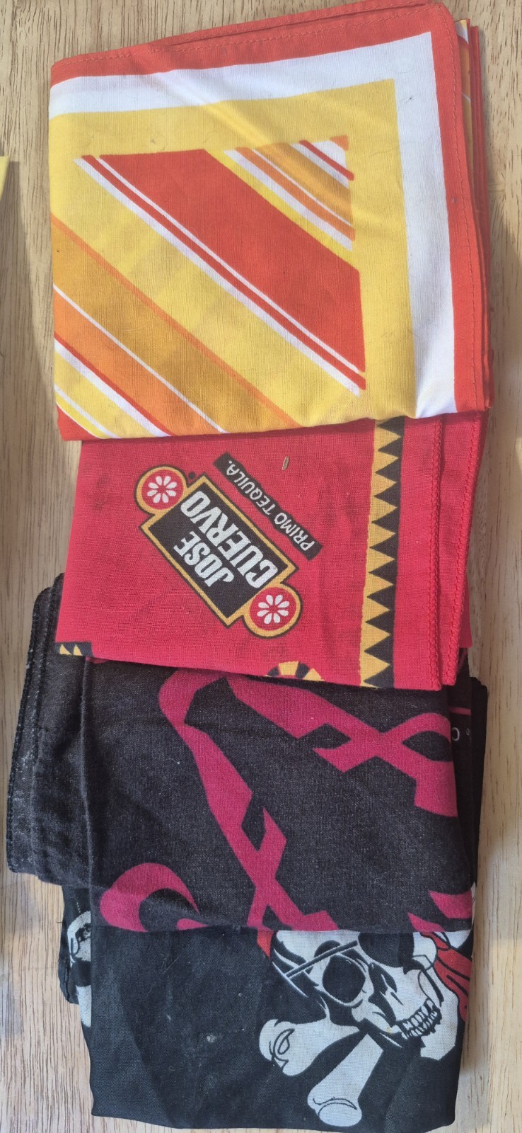 Vintage Bandana Handkerchief LOT of 13 Dodge, Jose Cuervo & Assorted Designs