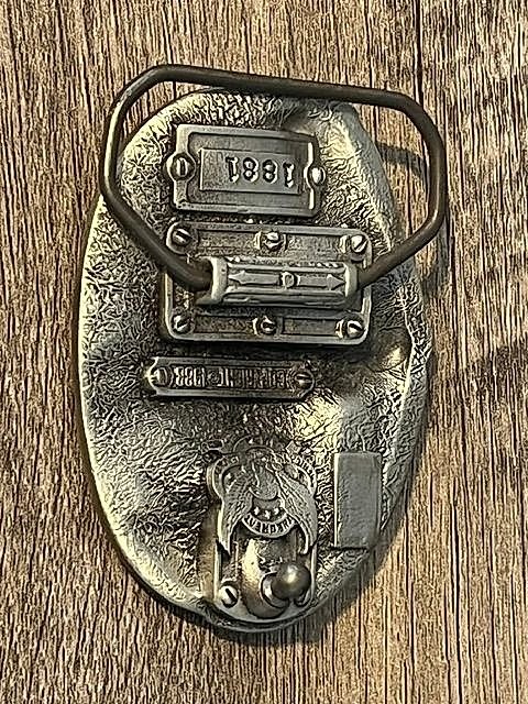 Vintage 1988 Siskiyou Construction Worker A Breed Apart Eagle Belt Buckle