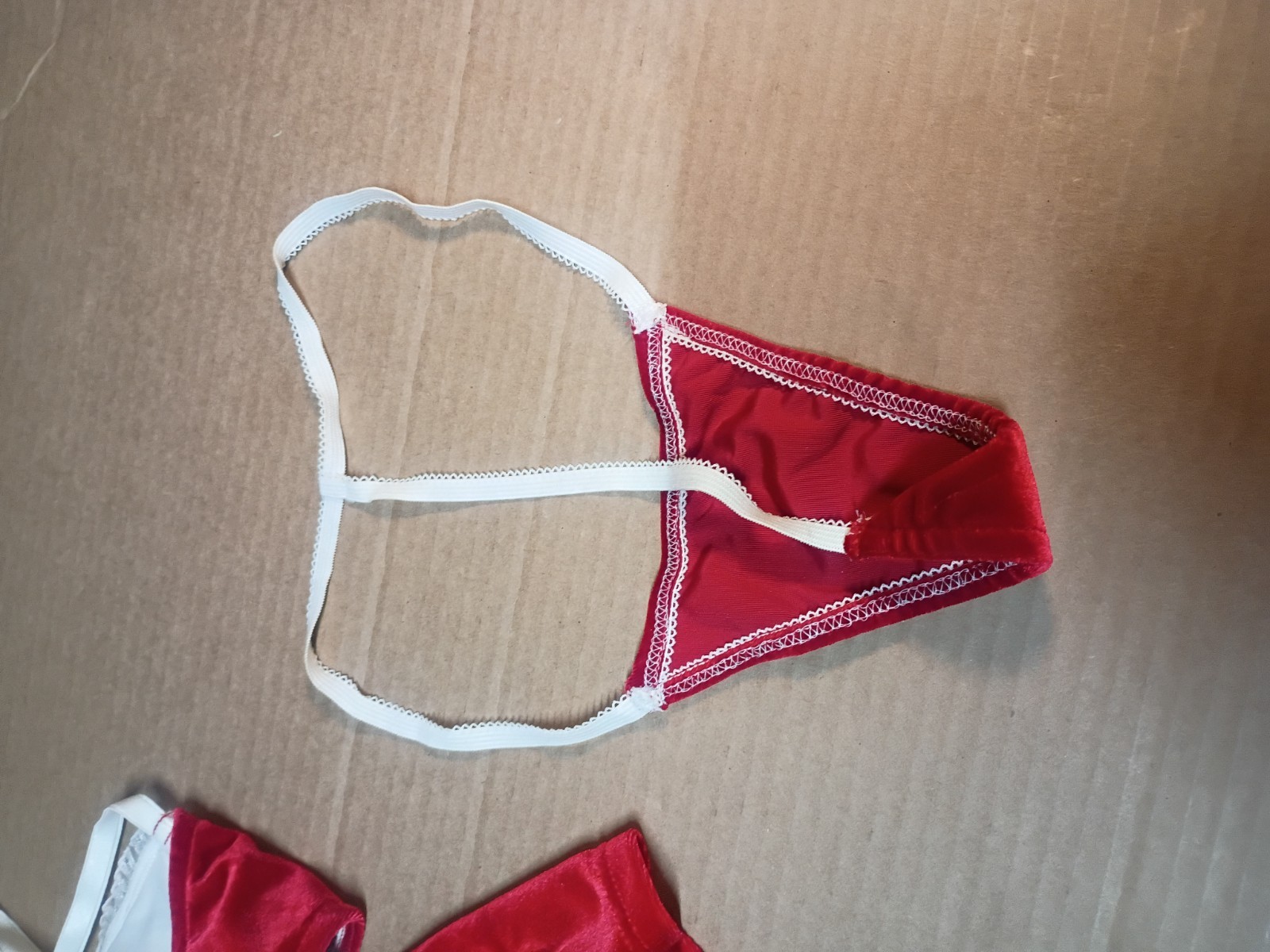 Vintage Designs by Faris “Noel” Red Velvet Lingerie Set – Brand New with Tags