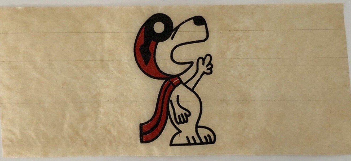 Original Vintage Snoopy Red Baron Peanuts Dog Cartoon Mini Iron On Transfer