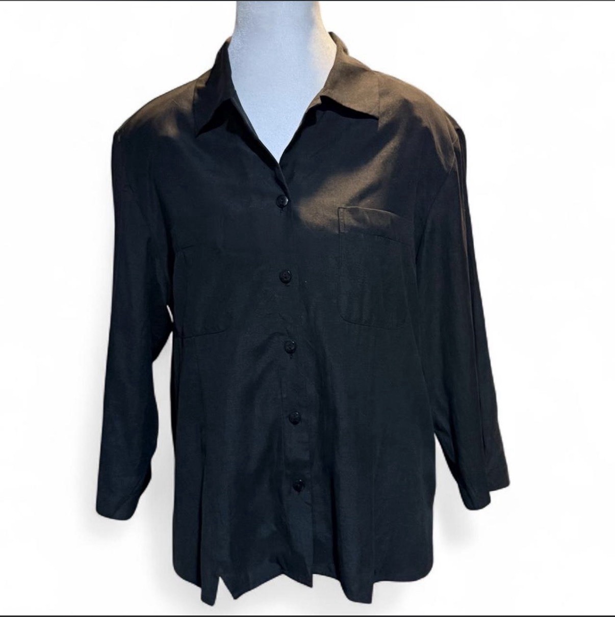 Vintage Lexicon 100 percent Silk Button Down Blouse