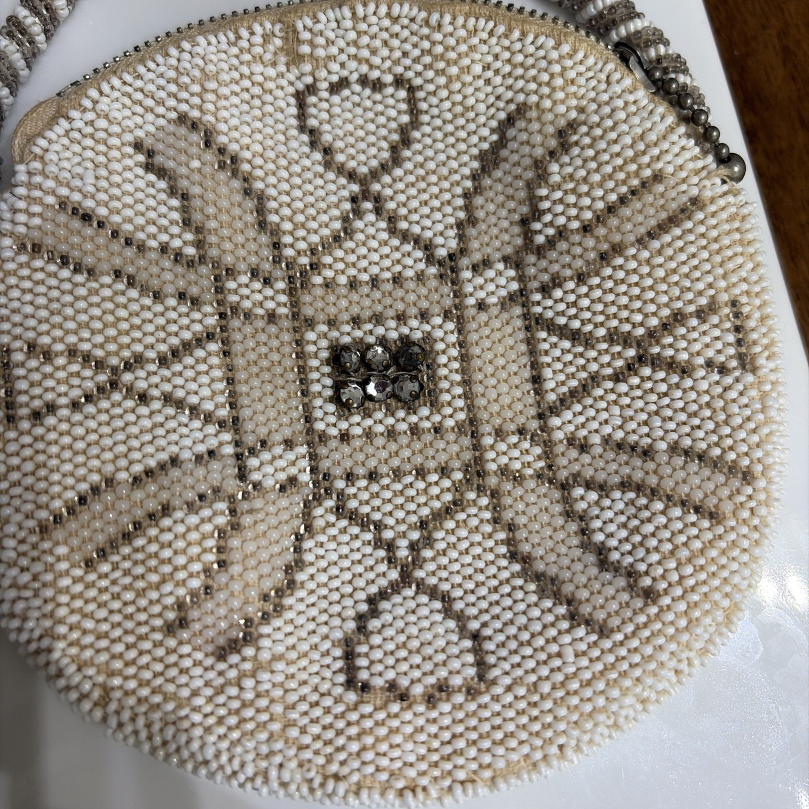 Vintage Art Deco Era Czechoslovakia Beaded Opera Coin Purse Clutch Bag Ladies