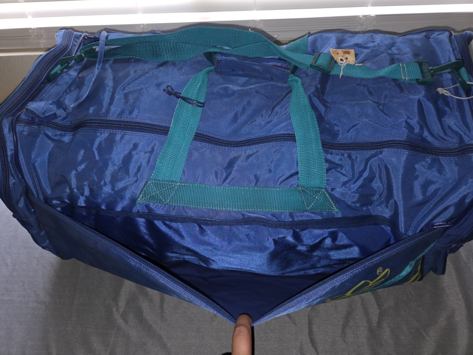 VTG 70s 80s Adidas Duffle Bag West Germany Made In Republic Of Korea 31″x13″x13″