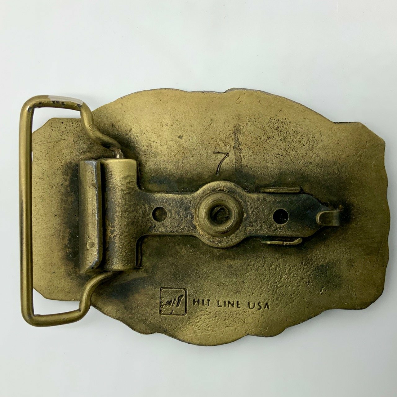 Vintage 60s Donkey & Mule Days Belt Buckle Goldfield Iowa IA