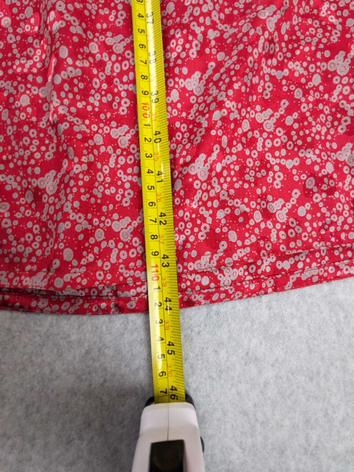 Hal Ferman Vintage Women Red Dress SZ 14 (6-8) Union USA Made Geometric Circles