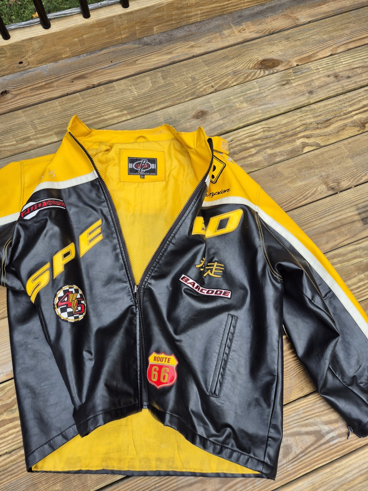 3XL Champion Japanese Barcode Racing Jacket 2000 Cup Men’s 3 X-Large Vtg Bomber